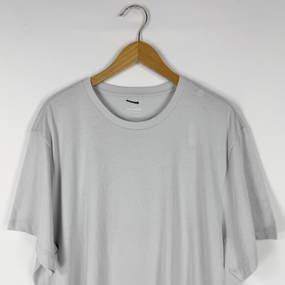 J Crew Factory Mens Washed Jersey Short Sleeve Tee 2X Heather Gray - Picture 4 of 11